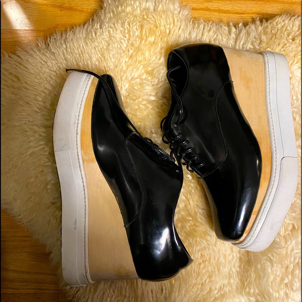 Jeffrey Campbell Black Patent Leather Oxfords